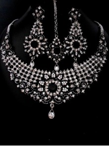 Rhodium Necklace Set